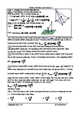 Toán học - Phần Hình không gian
